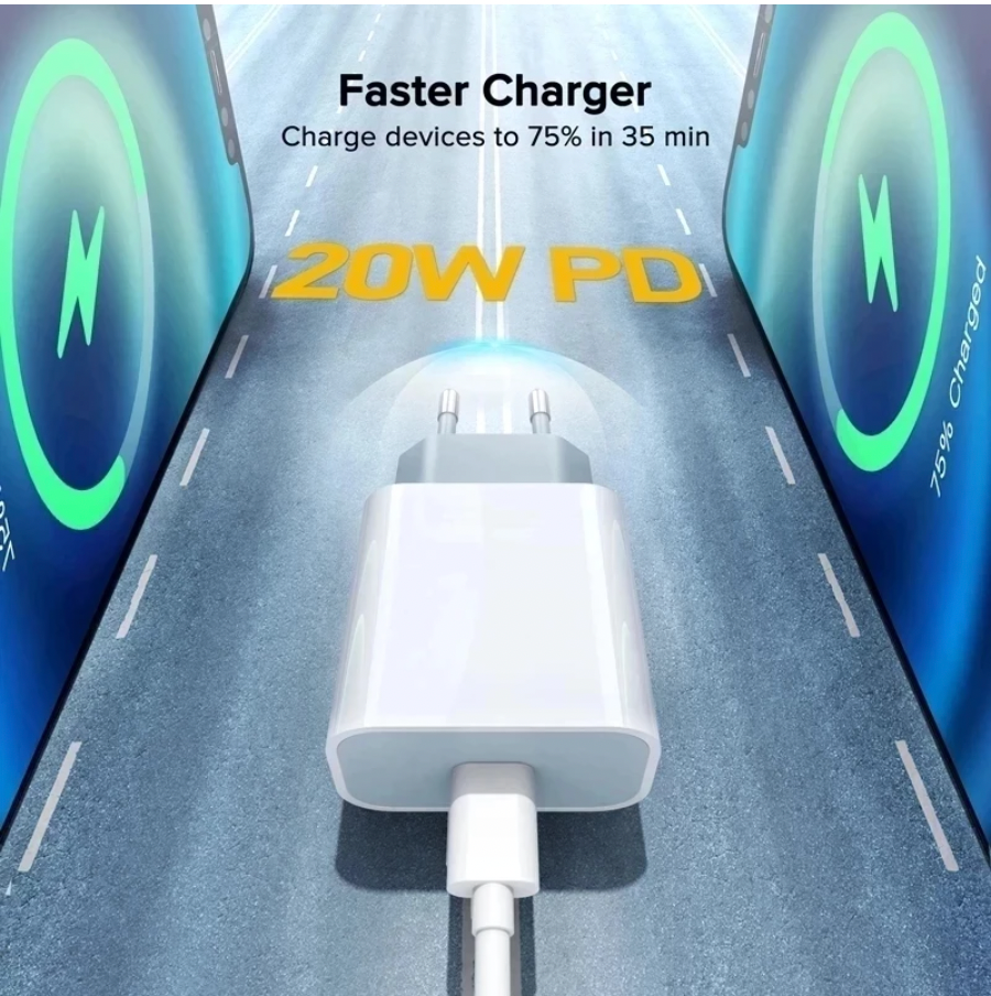 The Original 20W Fast Charger For iPhone 11, 12, 13, 14 Pro Max